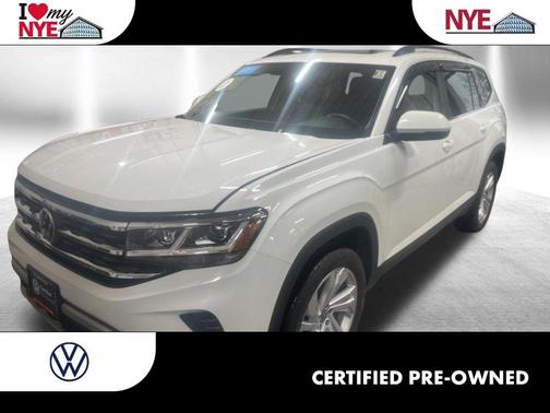 Pure White 2023 Volkswagen Atlas 3.6L SE w/Technology