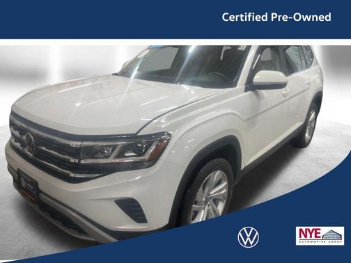 Pure White 2023 Volkswagen Atlas 3.6L SE w/Technology