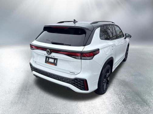 Opal White W/Deep Black Roof 2026 Volkswagen Tiguan 2.0T SE R-Line Black