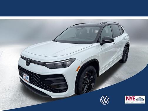 Opal White W/Deep Black Roof 2026 Volkswagen Tiguan 2.0T SE R-Line Black