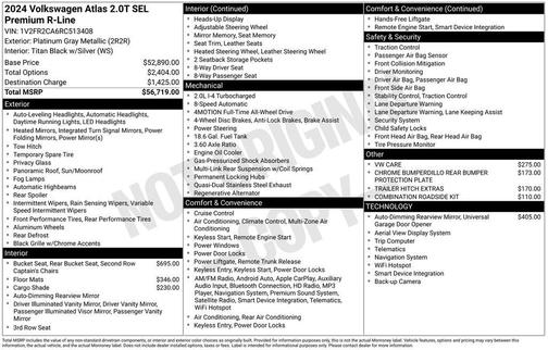 2024 Volkswagen Atlas 2.0T SEL Premium R-Line