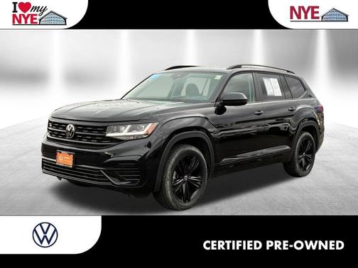 Deep Black Pearl Effect 2023 Volkswagen Atlas 3.6 V6 SEL R-Line Black