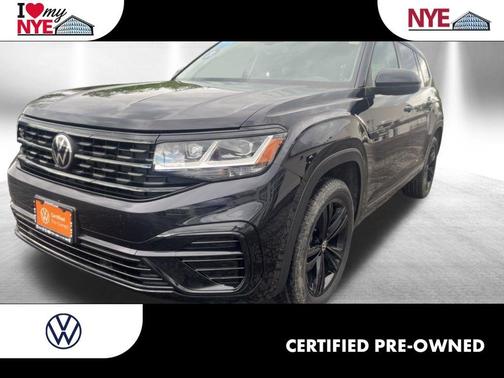 Deep Black Pearl Effect 2023 Volkswagen Atlas 3.6 V6 SEL R-Line Black
