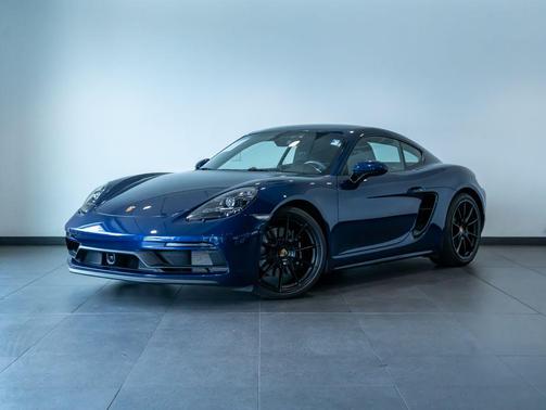 Gentian Blue Metallic 2025 Porsche 718 Cayman GTS 4.0