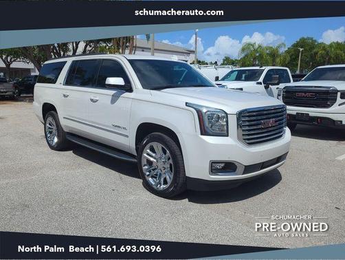 White Frost Tri-Coat 2019 GMC Yukon XL SLT