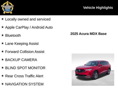 2025 Acura MDX Technology Package