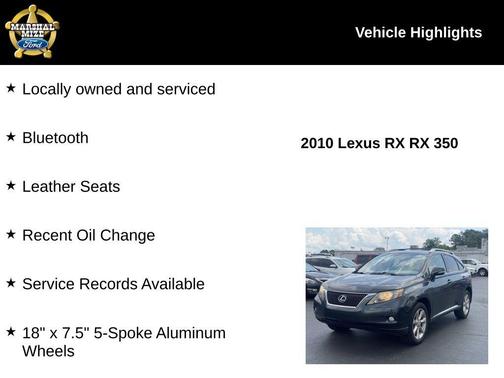 2010 Lexus RX 350 Base