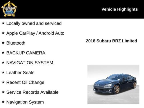 2018 Subaru BRZ Limited