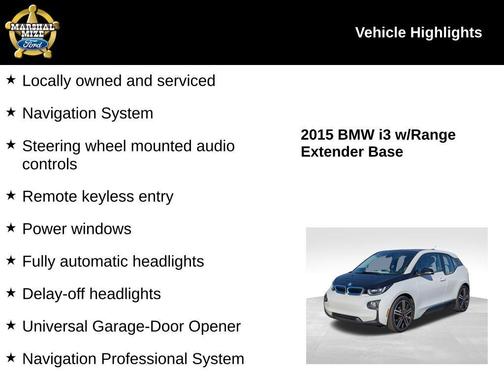 2015 BMW i3 Base w/Range Extender