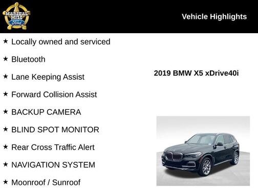 2019 BMW X5 xDrive40i