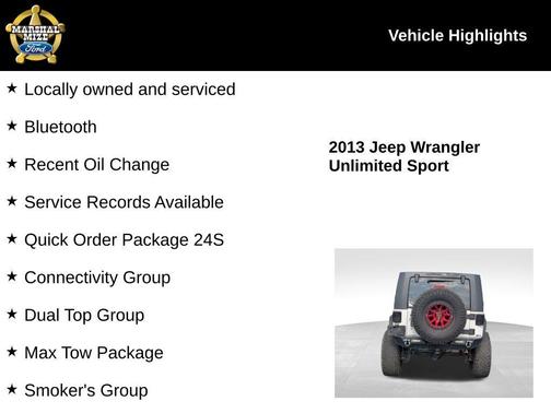 2013 Jeep Wrangler Unlimited Sport