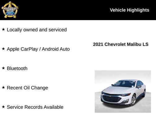 2021 Chevrolet Malibu 1LS