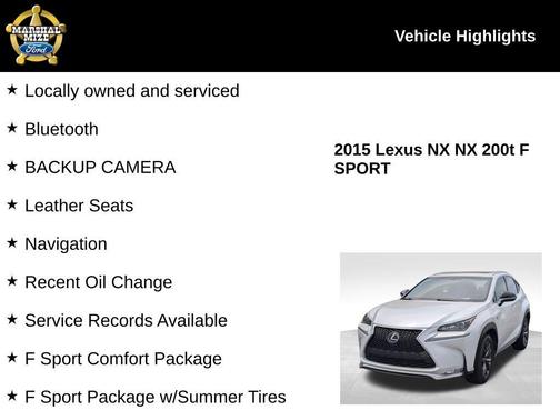 2015 Lexus NX 200t F Sport