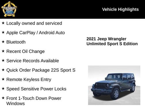 2021 Jeep Wrangler Unlimited Sport