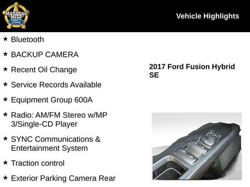 2017 Ford Fusion Hybrid SE