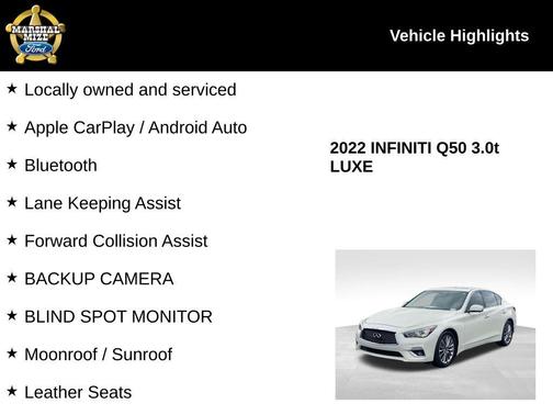 2022 INFINITI Q50 LUXE