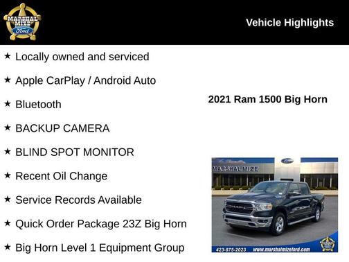 2021 RAM 1500 Big Horn