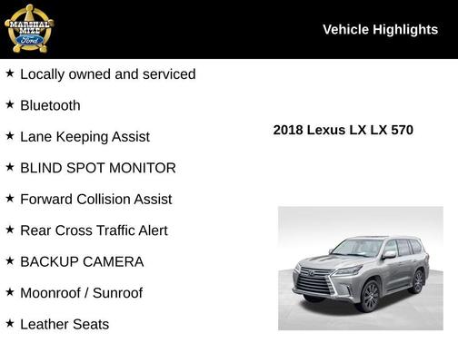 2018 Lexus LX 570 570