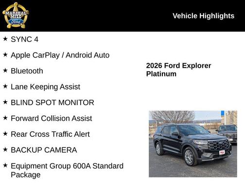 2026 Ford Explorer Platinum