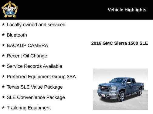 2016 GMC Sierra 1500 SLE