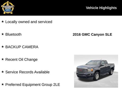 2016 GMC Canyon SLE