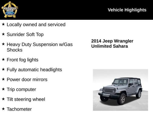2014 Jeep Wrangler Unlimited Sahara