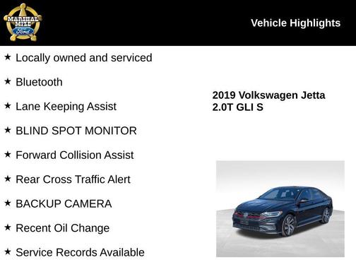 2019 Volkswagen Jetta GLI 2.0T S