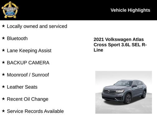 2021 Volkswagen Atlas Cross Sport 3.6L V6 SEL R-Line