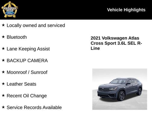 2021 Volkswagen Atlas Cross Sport 3.6L V6 SEL R-Line