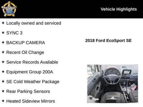 2018 Ford EcoSport SE