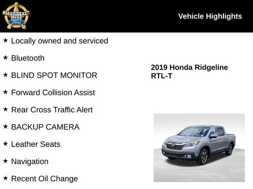 2019 Honda Ridgeline RTL-T
