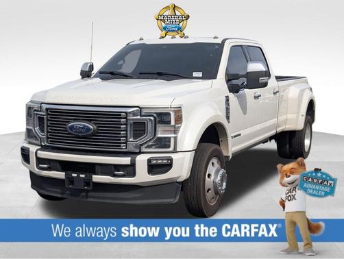 White Metallic 2022 Ford F-450 Platinum Truck
