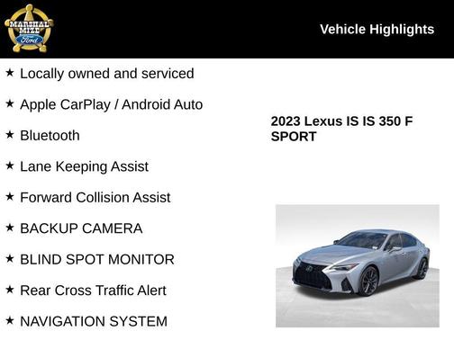 2023 Lexus IS 350 F Sport