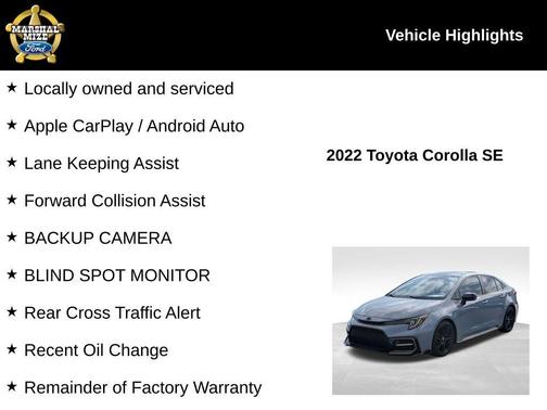 2022 Toyota Corolla SE