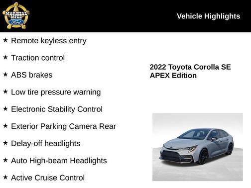 2022 Toyota Corolla APEX SE