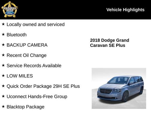 2018 Dodge Grand Caravan SE