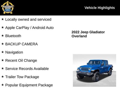 2022 Jeep Gladiator Overland
