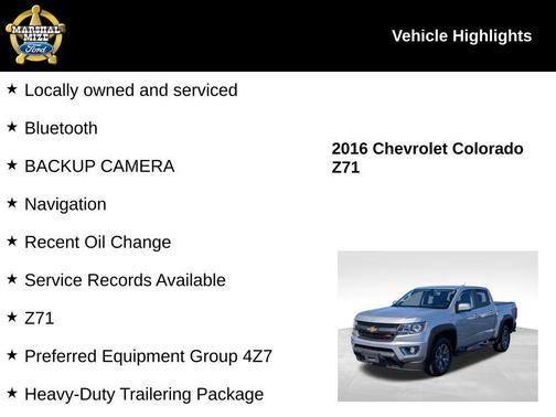 2016 Chevrolet Colorado Z71