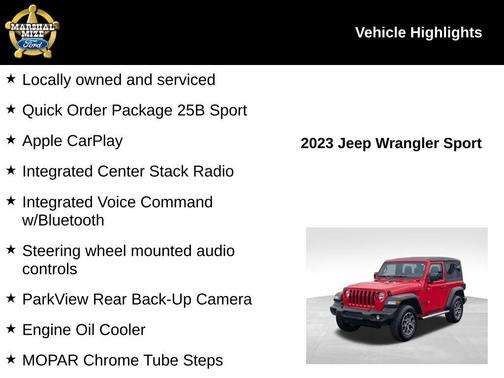 2023 Jeep Wrangler Sport