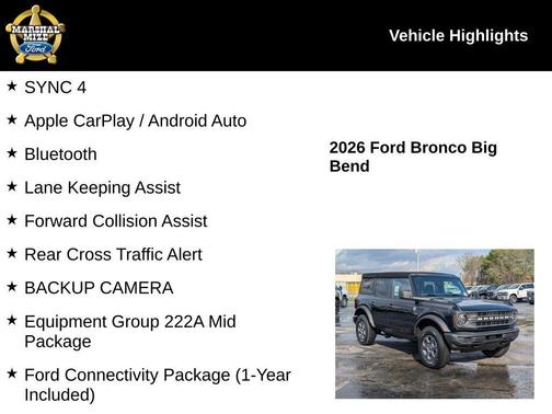 2026 Ford Bronco Big Bend