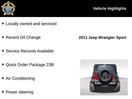 2011 Jeep Wrangler Sport