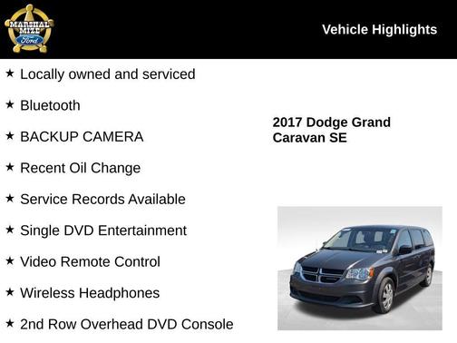 2017 Dodge Grand Caravan SE