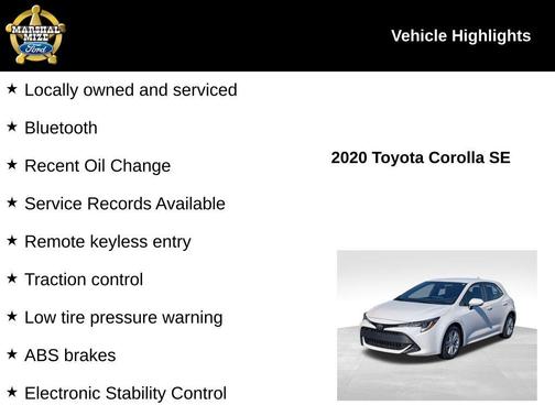 2020 Toyota Corolla Hatchback SE