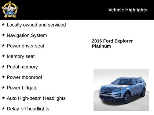 2016 Ford Explorer Platinum