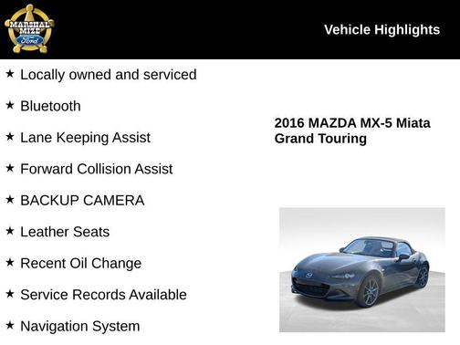 2016 Mazda MX-5 Miata Grand Touring