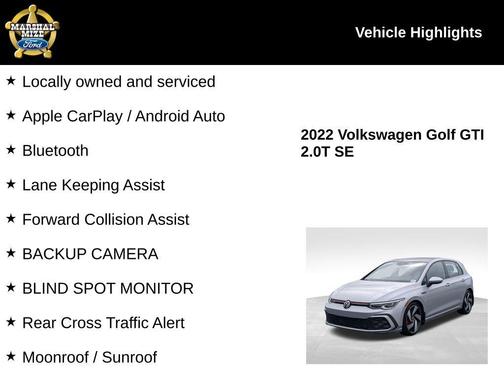 2022 Volkswagen Golf GTI 2.0T SE