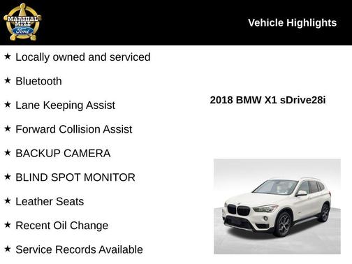 2018 BMW X1 sDrive28i