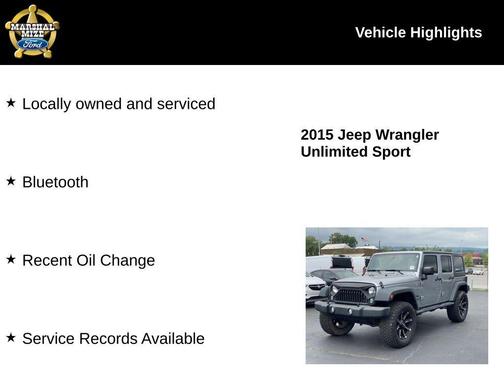 2015 Jeep Wrangler Unlimited Sport
