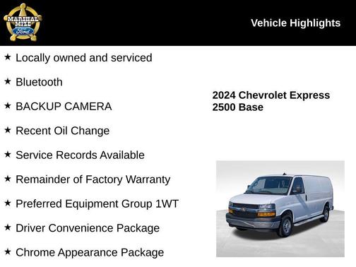 2024 Chevrolet Express 2500 Work Van