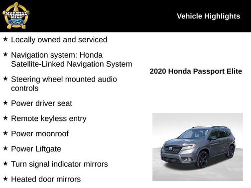 2020 Honda Passport Elite